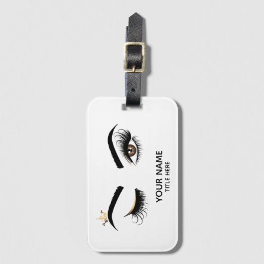 Lash Queen Wink Eye Make-up Artist Lange wimpers Bagagelabel (Voorkant (verticaal))