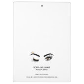 Lash Queen Wink Eye Make-up Artist Lange wimpers Klembord (Achterkant)
