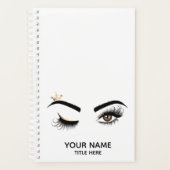 Lash Queen Wink Eye Make-up Artist Lange wimpers Planner (Voorkant)