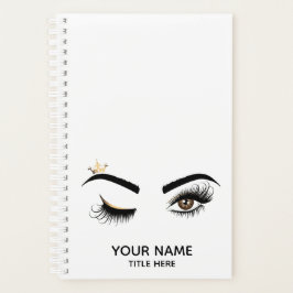 Lash Queen Wink Eye Make-up Artist Lange wimpers Planner