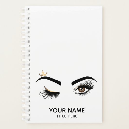 Lash Queen Wink Eye Make-up Artist Lange wimpers Planner (Voorkant)