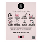 Lash Salon Eyelash Extension Instruction Perfect Poster (Voorkant)