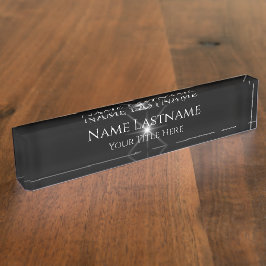 Lash Salon Make-up Artiest Minimaal Zwart Wit VIP Naambordje