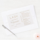 Lash shampoo flesetiket rechthoekige sticker (Envelop)