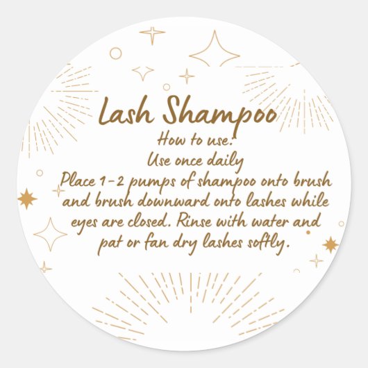 Lash Shampoo Label (Voorkant)