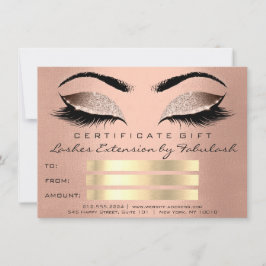 Lash Skin Roos Gold Makeup Artist Certificate Gift