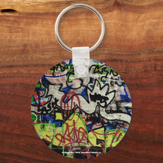 LASH-sleutelgraffiti-ontwerp Sleutelhanger (Voorkant)