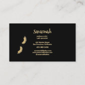 Lash Specialist Eye Lashes Monogram Marmer Visitekaartje (Achterkant)