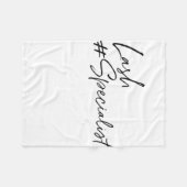 Lash Specialist Lash Lounge Lash Bar Las Fleece Deken (Voorkant (Horizontaal))