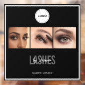 Lash Studio Elegante Fotocollage Logo Raamsticker (Vel 2)