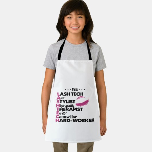 Lash Tech Afstuderen Eyelash-technicus Schort (Insitu)