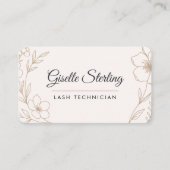 Lash Tech Bloem Visitekaartje (Voorkant)