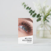 Lash Tech Foto Logo Verticaal Visitekaartje (Staand voorkant)