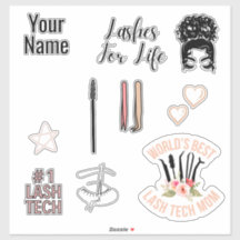 Lash Tech Sticker pack