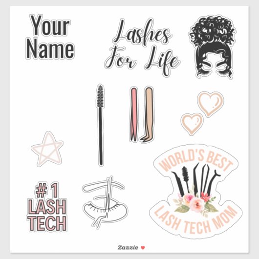 Lash Tech Sticker pack (Vel)