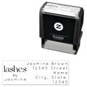 Lash Tech Studio Aangepast Retouradres Elegant Zelfinktende Stempel (In situ)