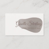 Lash Technician Roos Gold Foil Blush Beauty Visitekaartje (Voorkant)