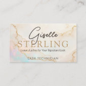 Lash-technicus Opal Stone QR-code Visitekaartje (Voorkant)