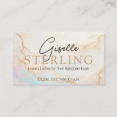 Lash-technicus Opal Stone QR-code Visitekaartje (Voorkant)