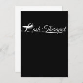 Lash Therapist Eyelash Lover Lash Tech L Bedankkaart (Voorkant / Achterkant)