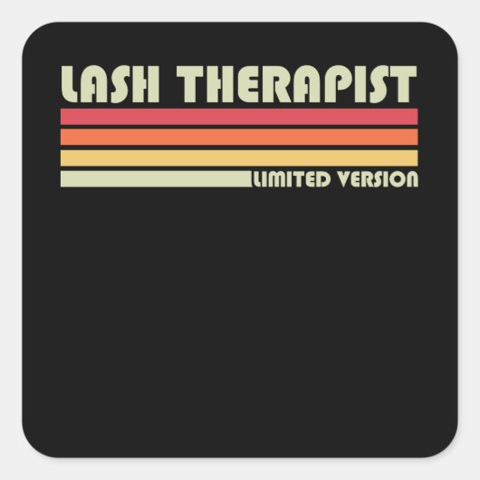 Lash Therapist Limited Version Lash Arti Vierkante Sticker (Voorkant)