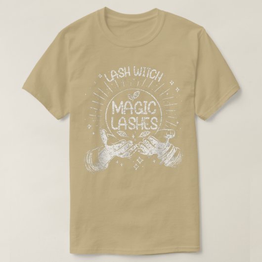 Lash Witch Magic Eyelash Artist Lash Tech T-shirt (Design voorkant)