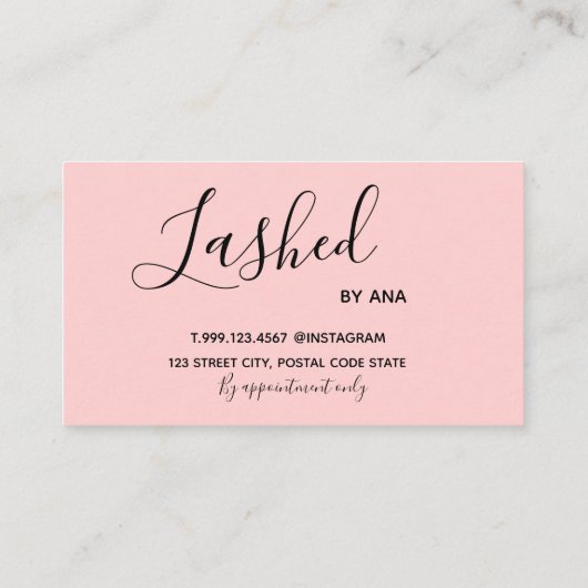 Lashed door Ana Visitekaartje (Achterkant)