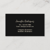 Lashed Gold Script Gold Confetti Eyelash Extension Visitekaartje (Achterkant)