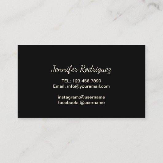 Lashed Gold Script Gold Confetti Eyelash Extension Visitekaartje (Achterkant)