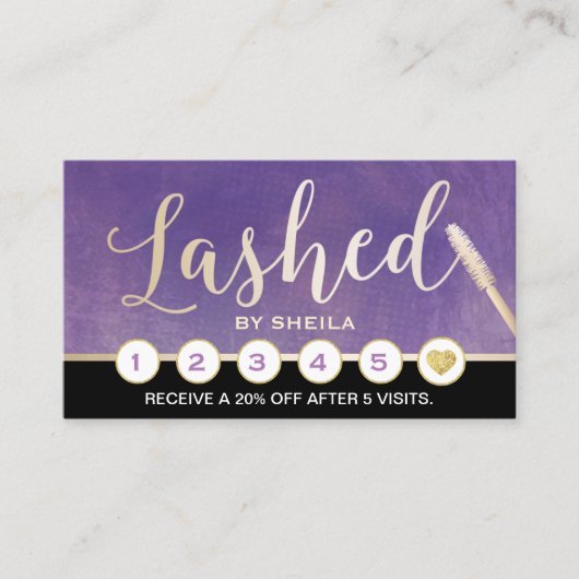 Lashed Makeup Artist Elegant Paarse Loyalty Punch (Voorkant)