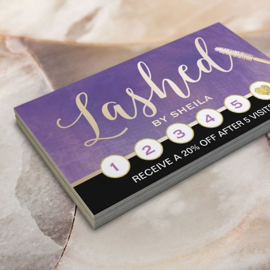 Lashed Makeup Artist Elegant Paarse Loyalty Punch