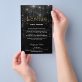 Lashes AFTERCARE-instructiebrochure Flyer (Hand)