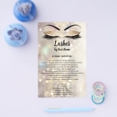 Lashes AFTERCARE-instructiebrochure Flyer (Enkel)