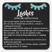 Lashes AFTERCARE INSTRUCTIES Sticker (Voorkant)