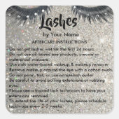 Lashes AFTERCARE INSTRUCTIES Sticker (Voorkant)