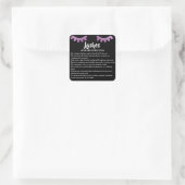 Lashes AFTERCARE INSTRUCTIES Sticker (Tas)