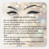 Lashes AFTERCARE INSTRUCTIES Sticker (Voorkant)