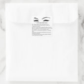 Lashes AFTERCARE INSTRUCTIES Sticker (Tas)