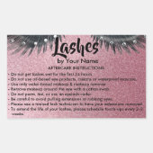 Lashes AFTERCARE INSTRUCTIES Sticker (Voorkant)
