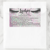 Lashes AFTERCARE INSTRUCTIES Sticker (Tas)