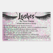 Lashes AFTERCARE INSTRUCTIES Sticker (Voorkant)