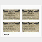 Lashes AFTERCARE INSTRUCTIES Sticker (Vel)