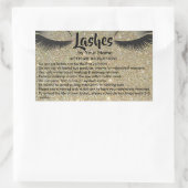 Lashes AFTERCARE INSTRUCTIES Sticker (Tas)