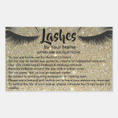 Lashes AFTERCARE INSTRUCTIES Sticker (Voorkant)