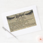 Lashes AFTERCARE INSTRUCTIES Sticker (Envelop)