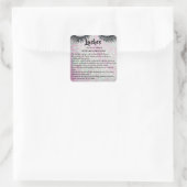Lashes AFTERCARE INSTRUCTIES Sticker (Tas)