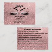 Lashes Aftercare Visitekaartje (Voorkant / Achterkant)
