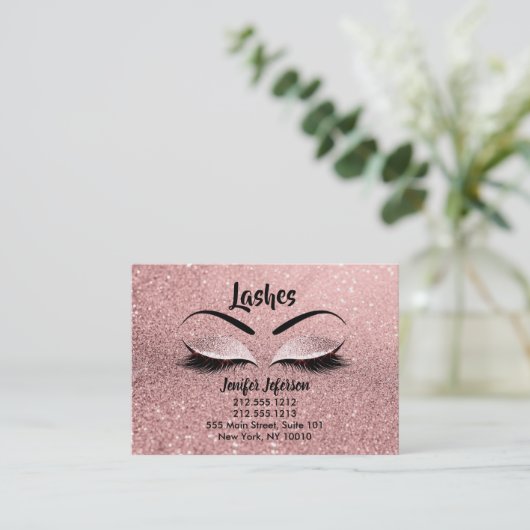 Lashes Aftercare Visitekaartje (Staand voorkant)