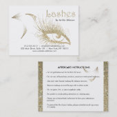 Lashes Aftercare Visitekaartje (Voorkant / Achterkant)