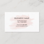 Lashes artiest visitekaartje in goudkleur van roos (Achterkant)